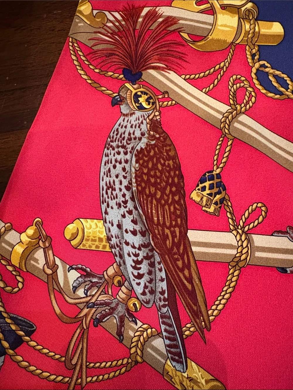 🐦‍⬛Hermès Vintage ‘90s Les Oiseaux Du Roy Classic silk 90cm sq scarf